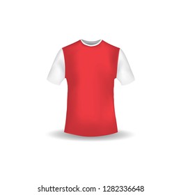 Realistic t shirt mockup design template vector
