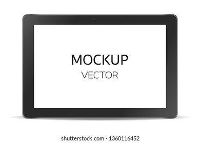 Realistic tablet Mockup, Mockup tablet, Black tablet isolated on white background