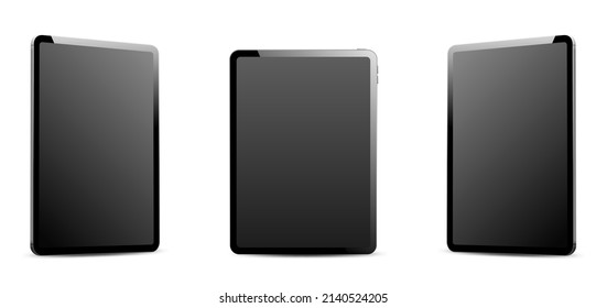 Realistic tablet mockup with blank screen. tablet vector isolated on white background