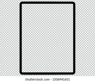 Realistic tablet mockup. Vector graphic