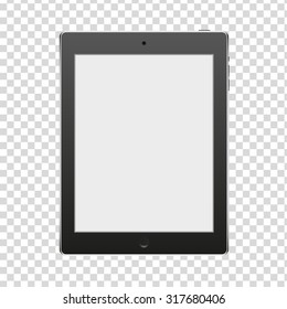 Realistic Tablet PC with blank screen