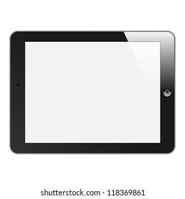 Realistic Tablet PC. Isolated. Vector