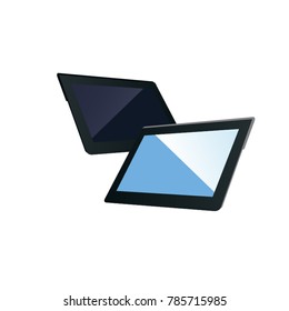 realistic tablet smartphone vector illustration for presentation