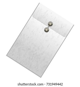 Realistic Template Blank White Detailed Folder for Paper and Document Isolated on a Background. Vector illustration