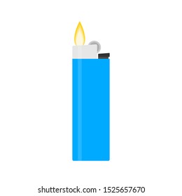 Realistic Template Blank White Lighter Empty Mock Up. Vector stock illustration