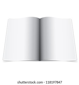 Realistic template centerfold on a white background