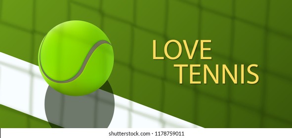 Realistic tennis background. Vector Design.