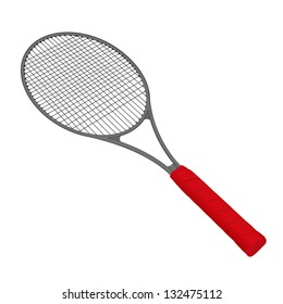 Realistic tennis racket in vector format eps10