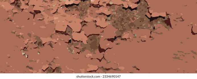 Realistic texture banner with old, rust, grunge, grainy, vintage, worn effect