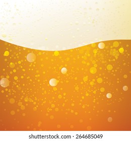 Realistic texture of beer. Can be used in advertising sign for bars and pubs.Background.Sparkling water. Kvass