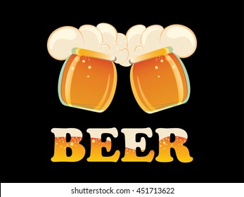 Realistic texture of beer. It can be used in advertising sign for bars and pubs.
