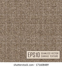Realistic texture of burlap, canvas. Beige, brown.