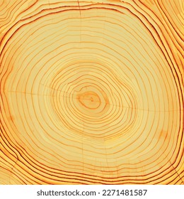 Realistic texture of the tallest green tree in the world, made in the USA - Vector illustration