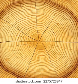 Realistic texture of the tallest green tree in the world, made in the USA - Vector illustration