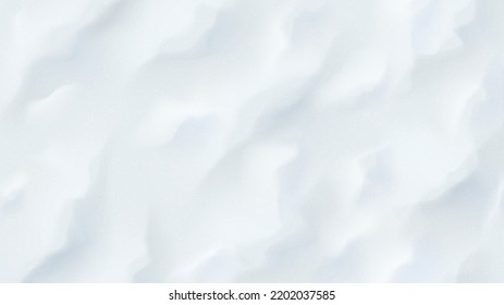 Realistic texture of white snow. Vector illustration with top view on realistic white snow.