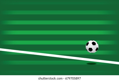A realistic textured grass football / soccer field. Vector EPS 10. File contains transparencies.