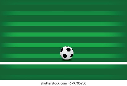 A realistic textured grass football / soccer field. Vector EPS 10. File contains transparencies.