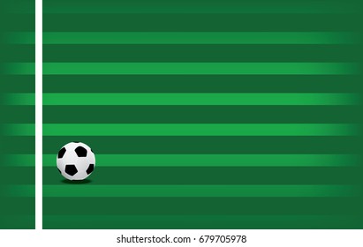A realistic textured grass football / soccer field. Vector EPS 10. File contains transparencies.