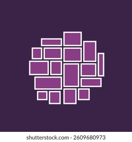 Realistic three-dimensional wall, simple office template with business shadow mock abstract signs and presentation for graphic design, portfolio, wooden box, illustration, page, card, paper.