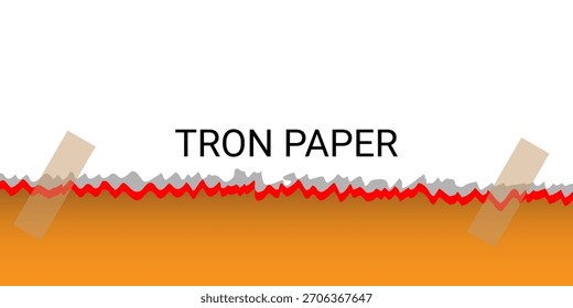 Design de fundo de papel rasgado realista. Ilustração vetorial. 