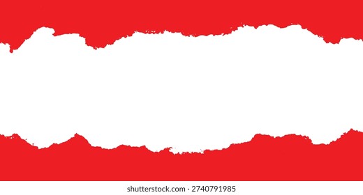 Borde papel rasgado realista