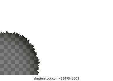 Realistic torn paper. Sheet of paper, torn notebook. Vector illustration.