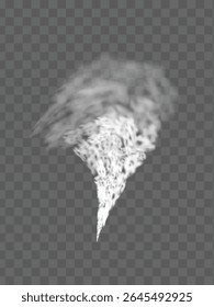 Realistic Tornado Effect Isolated on Transparent Background Cyclone Hurricane Storm, PNG