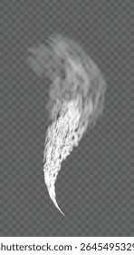 Realistic tornado effect isolated on transparent background, PNG