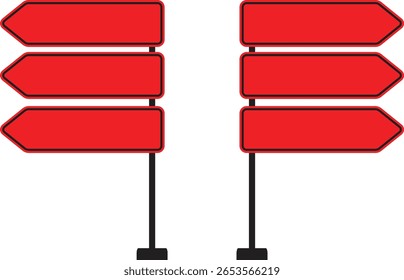 Realistic Traffic Sign Icon set.Realistic Road Signs Indicating Height Restrictions and Clearance Warnings, Displayed on Metal Pole.signs for information of road direction, maps, text or banner.