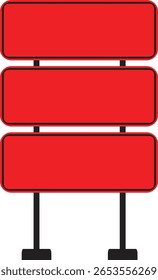 Realistic Traffic Sign Icon.Realistic Road Signs Indicating Height Restrictions and Clearance Warnings, Displayed on Metal Pole.signs for information of road direction, maps, text or banner.