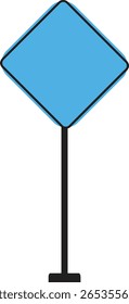Realistic Traffic Sign Icon.Realistic Road Signs Indicating Height Restrictions and Clearance Warnings, Displayed on Metal Pole.signs for information of road direction, maps, text or banner.