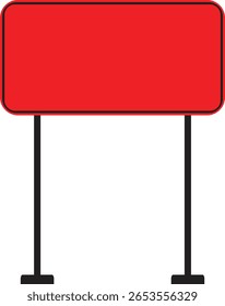 Realistic Traffic Sign Icon.Realistic Road Signs Indicating Height Restrictions and Clearance Warnings, Displayed on Metal Pole.signs for information of road direction, maps, text or banner.