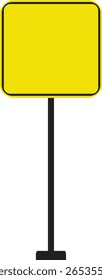 Realistic Traffic Sign Icon.Realistic Road Signs Indicating Height Restrictions and Clearance Warnings, Displayed on Metal Pole.signs for information of road direction, maps, text or banner.