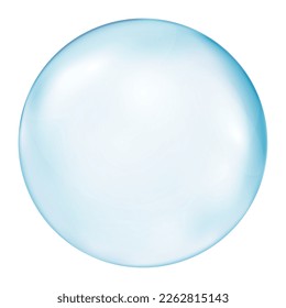 Burbujas 3d transparentes y realistas bajo el agua. Ilustración vectorial de burbujas de jabón