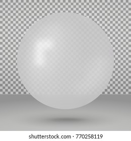 realistic transparent ball