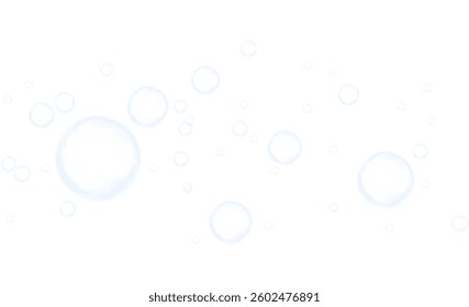 realistic transparent bubble icon set featuring glossy spheres, floating soap bubbles, and rainbow reflections. Perfect for decorative designs, water elements, and abstract visuals. Vector illustratio