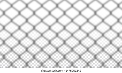 Realistic transparent drop shadow on a wall, rabitz overlay effect for photo, design presentation. Vector illustration