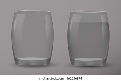 Realistic transparent glass