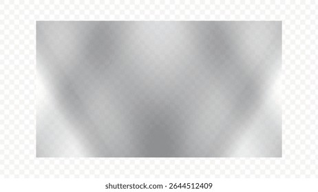 Realistic transparent glass vector plate with shadow effect. Glass Vector Plate for design overlays and visual enhancements.