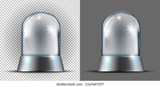 Realistic transparent snow ball.