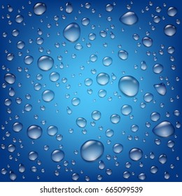 Realistic Transparent Water Drops Template