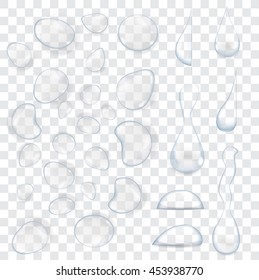 Realistic transparent water-drop