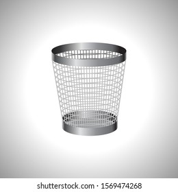 realistic trash on white background, vector design.