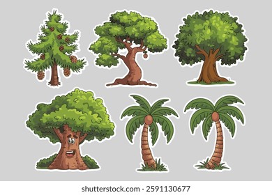 Realistic Tree Illustration and Eco-Friendly Design