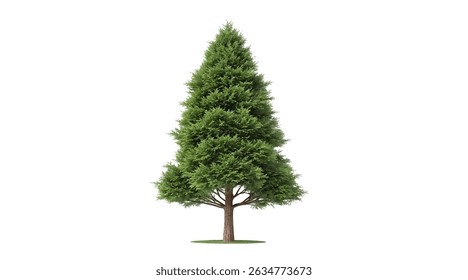 Realistic tree, palm, bush on transparent background. Greenery for landscape or architectural design, botanical elements for garden or forest, vector png.