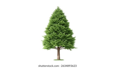 Realistic tree, palm, bush on transparent background. Greenery for landscape or architectural design, botanical elements for garden or forest, vector png.	
