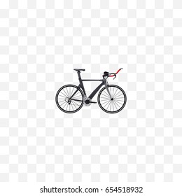 Realistic Triathlon Bike Element. Vector Illustration Of Realistic Competition Bicycle Isolated On Clean Background. Can Be Used As Triathlon, Bicycle And Bike Symbols.