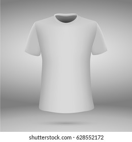 Realistic Tshirt Design Template Stock Vector (Royalty Free) 628552172 ...