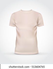 Realistic T-Shirt. Vector Illustration