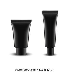 Realistic tube. Cosmetic products on a white background. Vector illustration